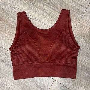 Burnt orange‎ sports bra
